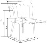 Jedilni stol K386 siv - slika 12
