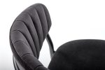 Jedilni stol K426 črn je dobavljiv v črni barvi. Noge stola so iz kovine prašno barvane. Dimenzija: - Š:57/G:54/V:79 cm, Material: - tkanina BLUVEL 19 -