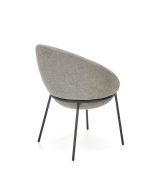 Jedilni stol K482 je dobavljiv v sivi barvi. Noge stola so iz kovine prašno barvane. Dimenzija: - Š:61/G:59/V:78 cm, Material: - tkanina - kovina