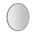 Okroglo ogledalo OVARI oreh je elegantna in priročna. Konstrukcija je narejena iz kakovostne laminirane plošče debeline 16 mm v kombinaciji MDF-ja in
