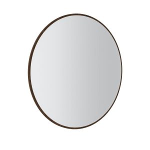 Okroglo ogledalo OVARI oreh je elegantna in priročna. Konstrukcija je narejena iz kakovostne laminirane plošče debeline 16 mm v kombinaciji MDF-ja in