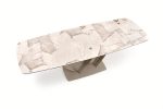 Raztegljiva jedilna miza BENJAMIN beige / cashmere - slika 13