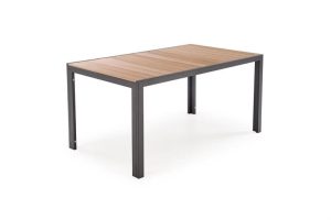 Vrtna miza FIERRO je kakovostna in stabilna. Narejena je iz aluminija v črni barvi s kombinacijo rjave. Ima stabilne nogice in trpežno mizno ploščo. Barva: