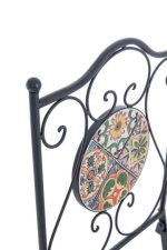 Zložljivi vrtni stol NAXOS ima kakovosten kovinski okvir in keramično dekoracijo sedeža ter hrbta. S svojo eleganco in keramičnim dizajnom popestri